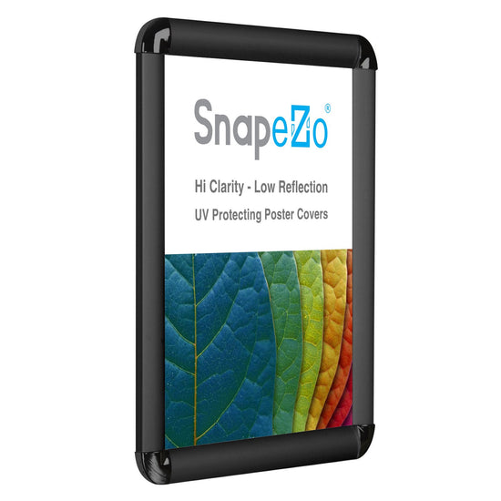 SnapeZo® 21.59 x 27.94 cm Black Round-Cornered Snap Frame - 25MM Profile