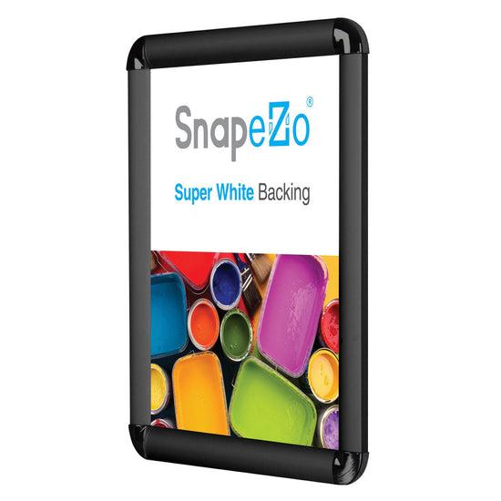 SnapeZo® 21,59 x 27,94 cm Marco a presión negro de esquinas redondeadas - Perfil de 25 mm