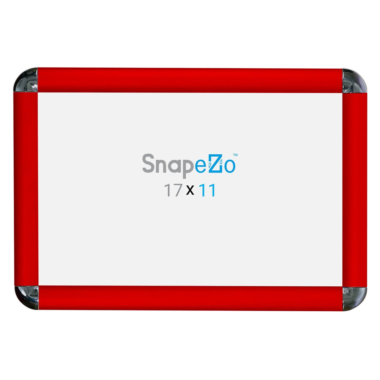 SnapeZo® 27.94 x 43.18 cm Red Round-Cornered Snap Frame - 25MM Profile