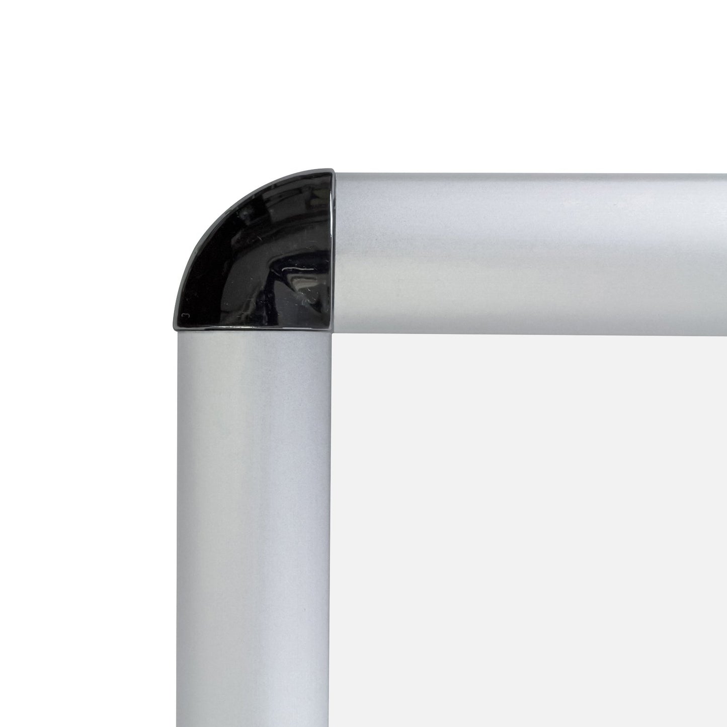 27.94 x 35.56 cm Silver Round-Cornered Snap Frame - 25MM Profile