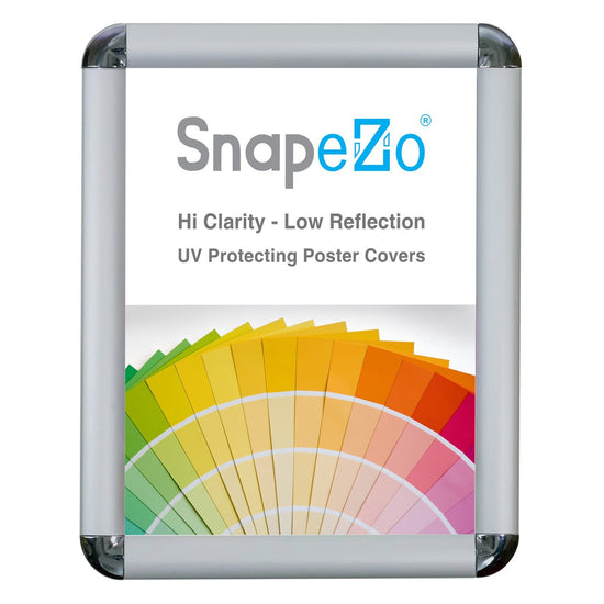 SnapeZo® 27.94 x 35.56 cm Silver Round-Cornered Snap Frame - 25MM Profile