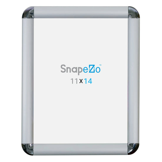 SnapeZo® 27.94 x 35.56 cm Silver Round-Cornered Snap Frame - 25MM Profile