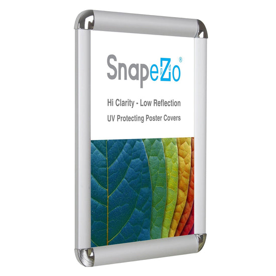 SnapeZo® 27.94 x 35.56 cm Silver Round-Cornered Snap Frame - 25MM Profile