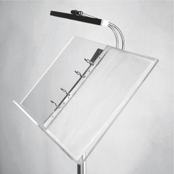 Ringbinder Information Stand with Light