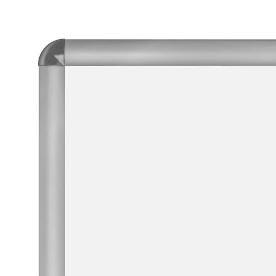 SnapeZo® 27.94 x 43.18 cm Silver Round-Cornered Snap Frame - 25MM Profile