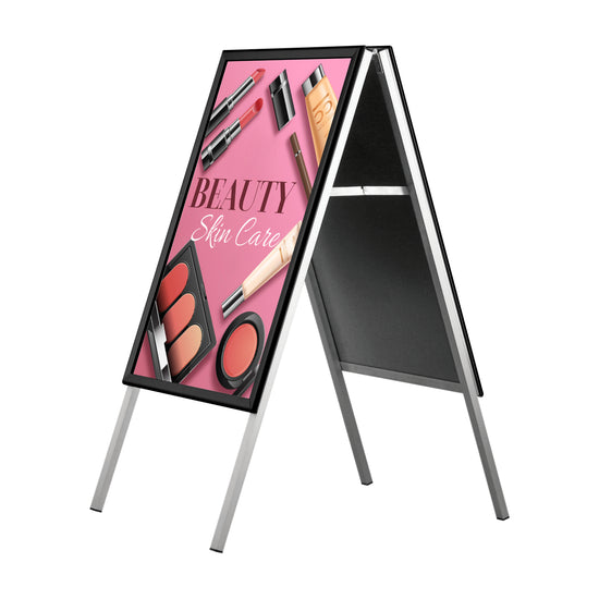 A0 Black Classic Sidewalk Sign - 32MM Profile