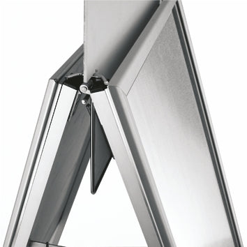 A0 Silber Classic Bürgersteig Schild – 32 mm Profil