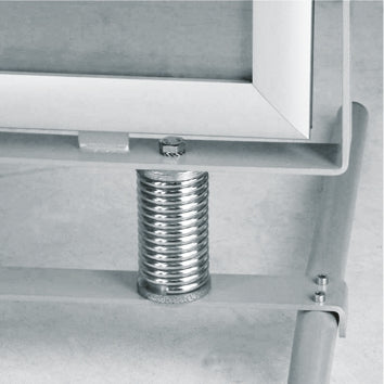 A1 Silver Poster Swing with Metal Legs - 35MM Profile