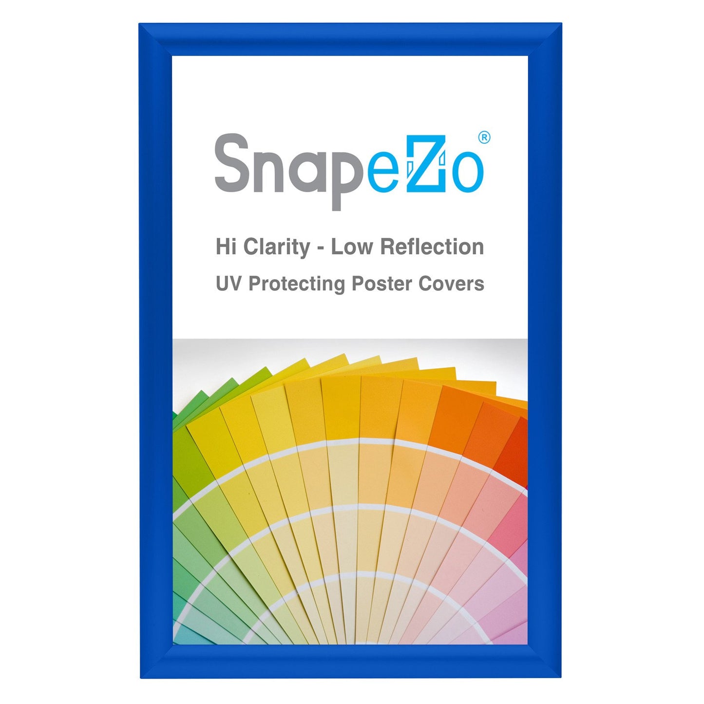 SnapeZo® 21.59 x 35.56 cm Blue Snap Frame - 25MM Profile