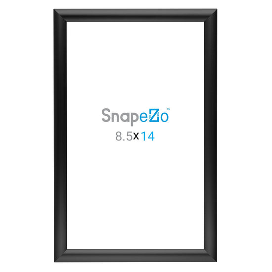 SnapeZo® 21,59 x 35,56 cm Marco a presión negro - Perfil de 25 mm