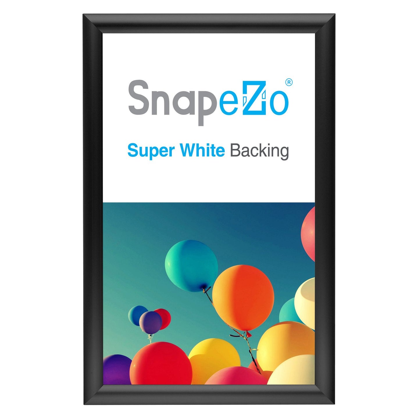 SnapeZo® 21.59 x 35.56 cm Black Snap Frame - 25MM Profile