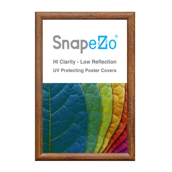 27.94 x 43.18 cm Dark Wood Diploma Frame 25MM SnapeZo®