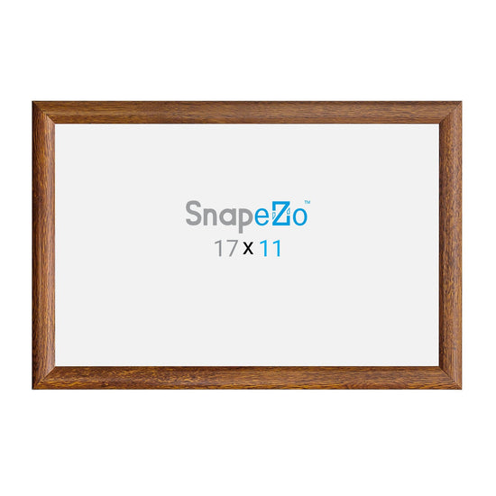 27.94 x 43.18 cm Dark Wood Diploma Frame 25MM SnapeZo®