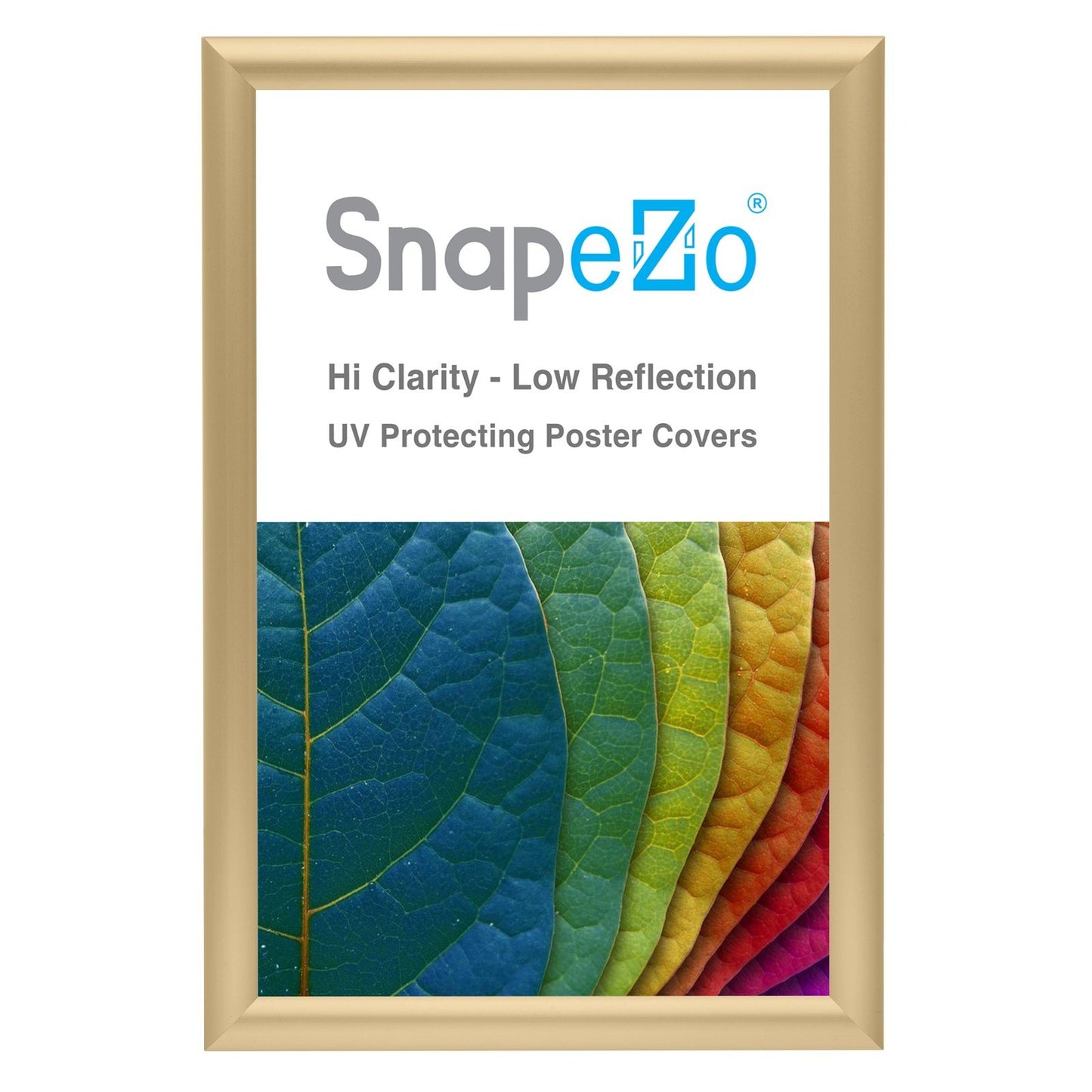 27.94 x 43.18 cm Gold Diploma Frame 25MM SnapeZo®