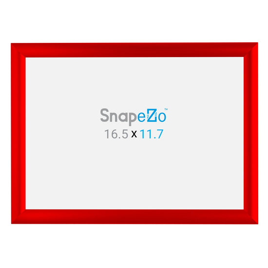 SnapeZo® A3 (42 x 29,7 cm) Marco a presión rojo - Perfil de 25 mm