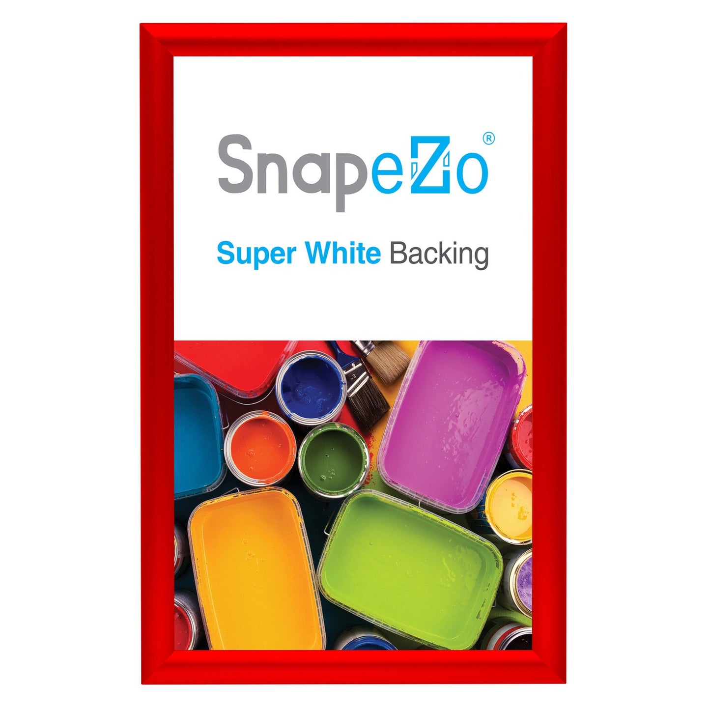 SnapeZo® 21.59 x 35.56 cm Red Snap Frame - 25MM Profile