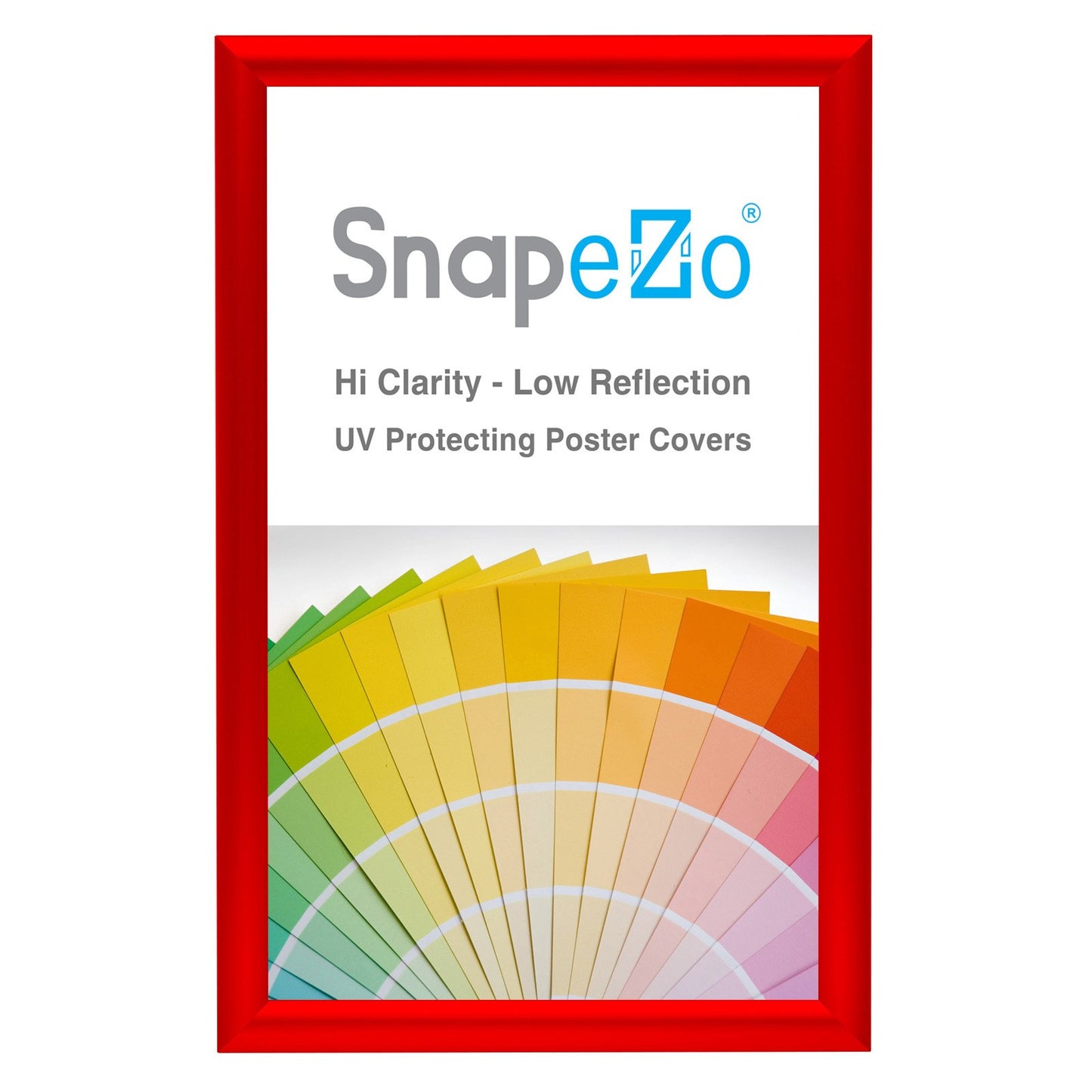 SnapeZo® 21.59 x 35.56 cm Red Snap Frame - 25MM Profile