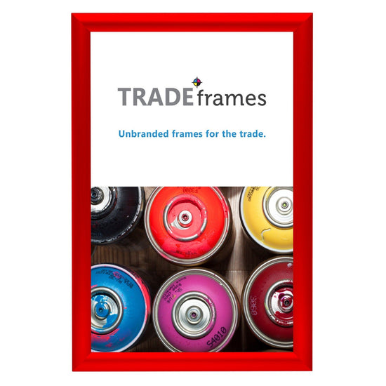 27.94 x 43.18 cm Red Snap Frame - 25MM Profile