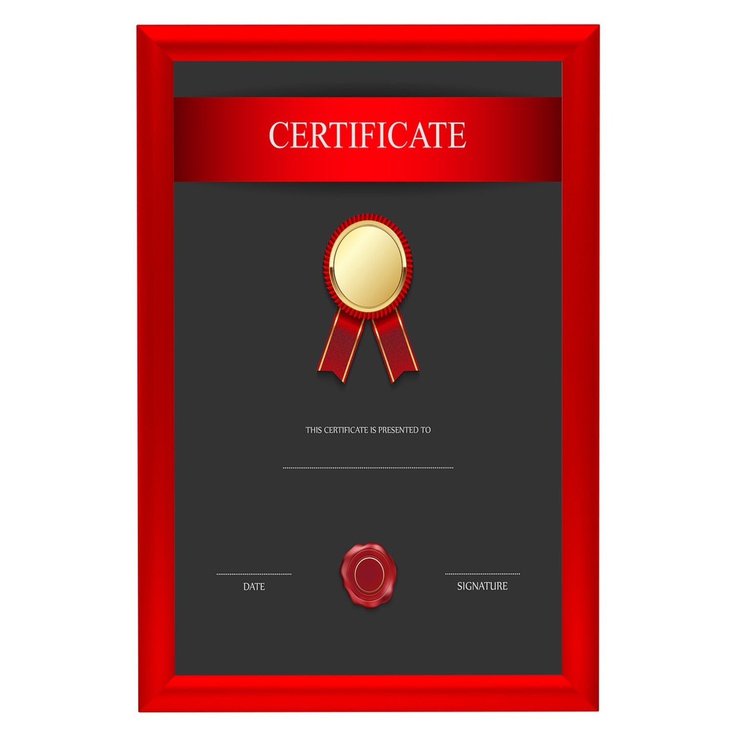 SnapeZo® 27.94 x 43.18 cm Red Snap Frame - 25MM Profile