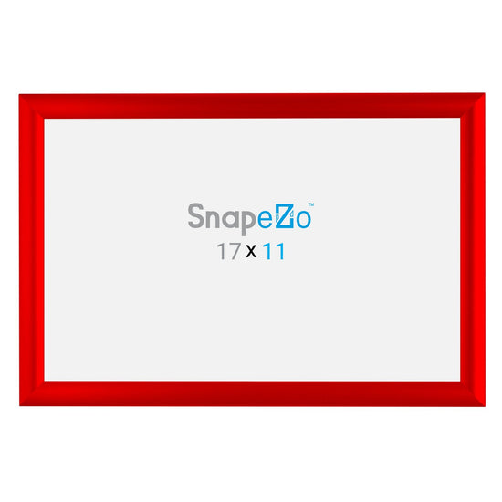 SnapeZo® 27,94 x 43,18 cm Marco a presión rojo - Perfil de 25 mm