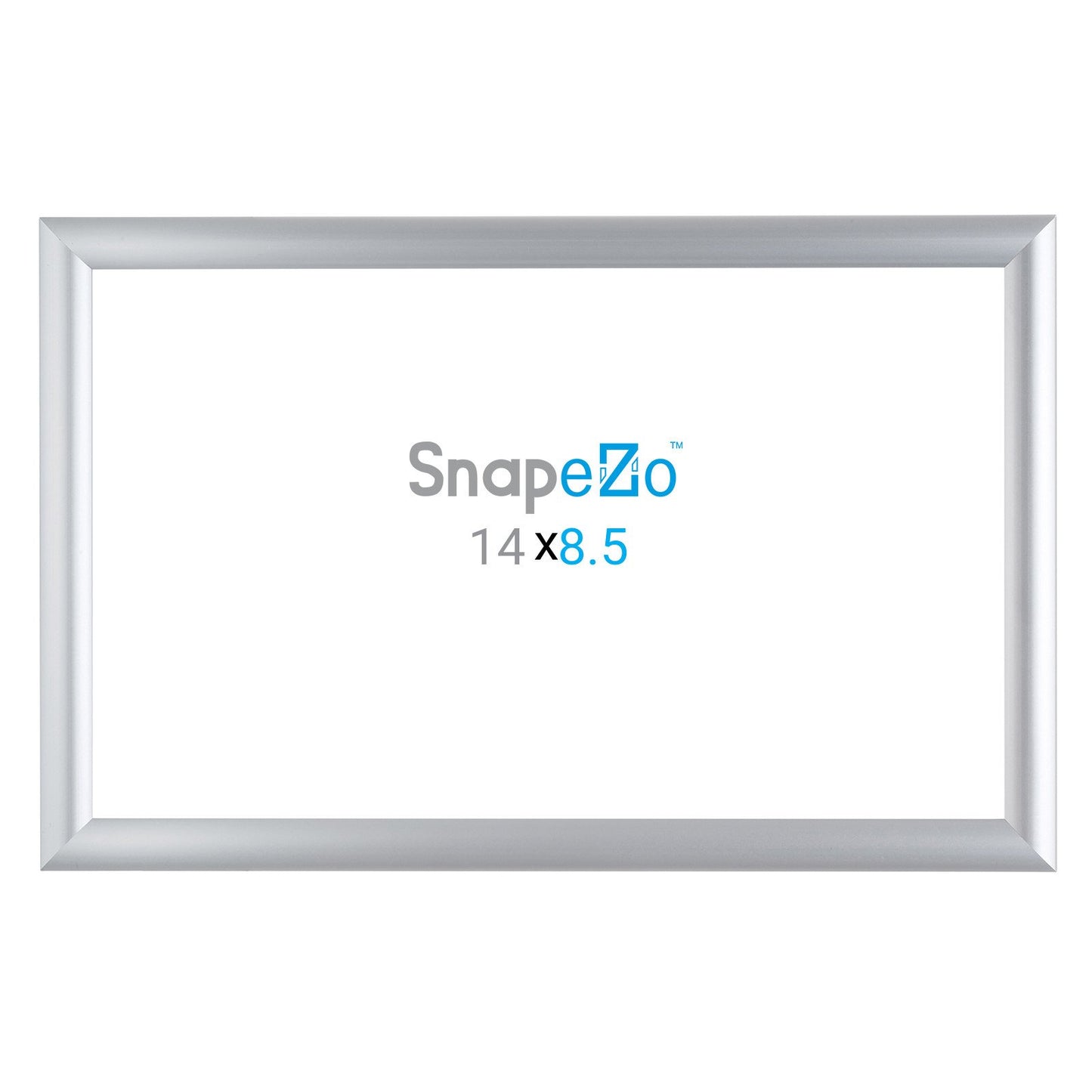 SnapeZo® Marco a presión plateado de 21,59 x 35,56 cm - Perfil de 25 mm