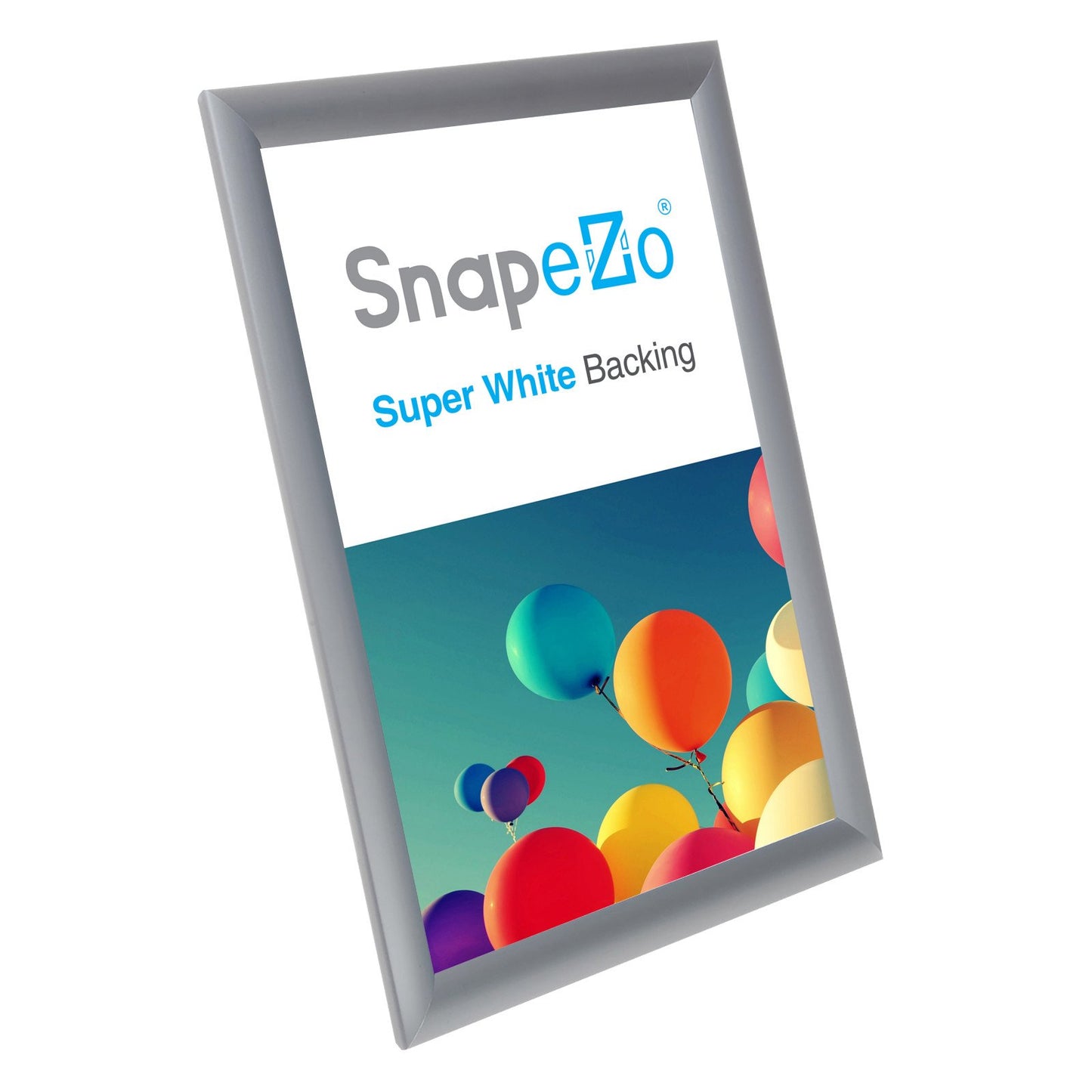 SnapeZo® 21.59 x 35.56 cm Silver Snap Frame - 25MM Profile