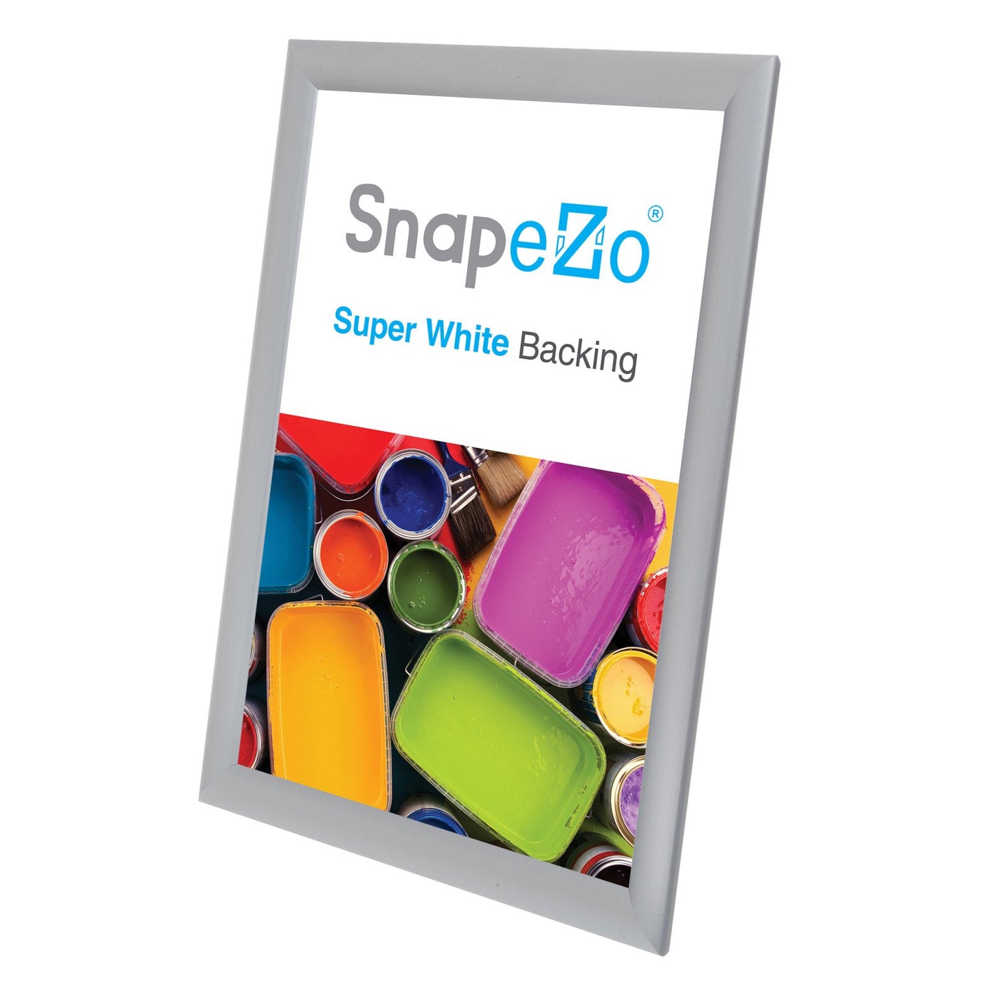 SnapeZo® 21.59 x 35.56 cm Silver Snap Frame - 25MM Profile