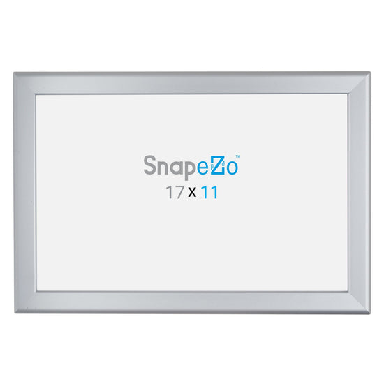 SnapeZo® 27.94 x 43.18 cm Silver Snap Frame - 32MM Profile