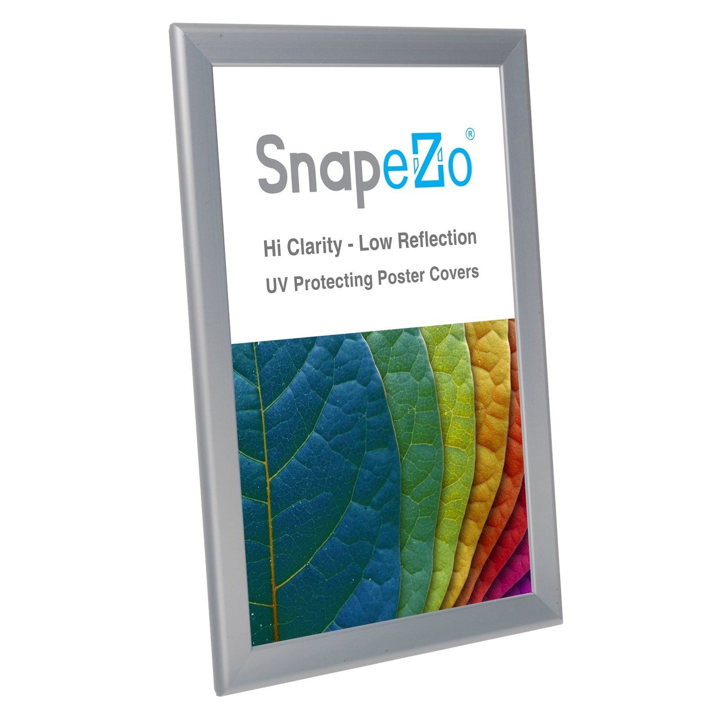 SnapeZo® 27.94 x 43.18 cm Silver Snap Frame - 32MM Profile