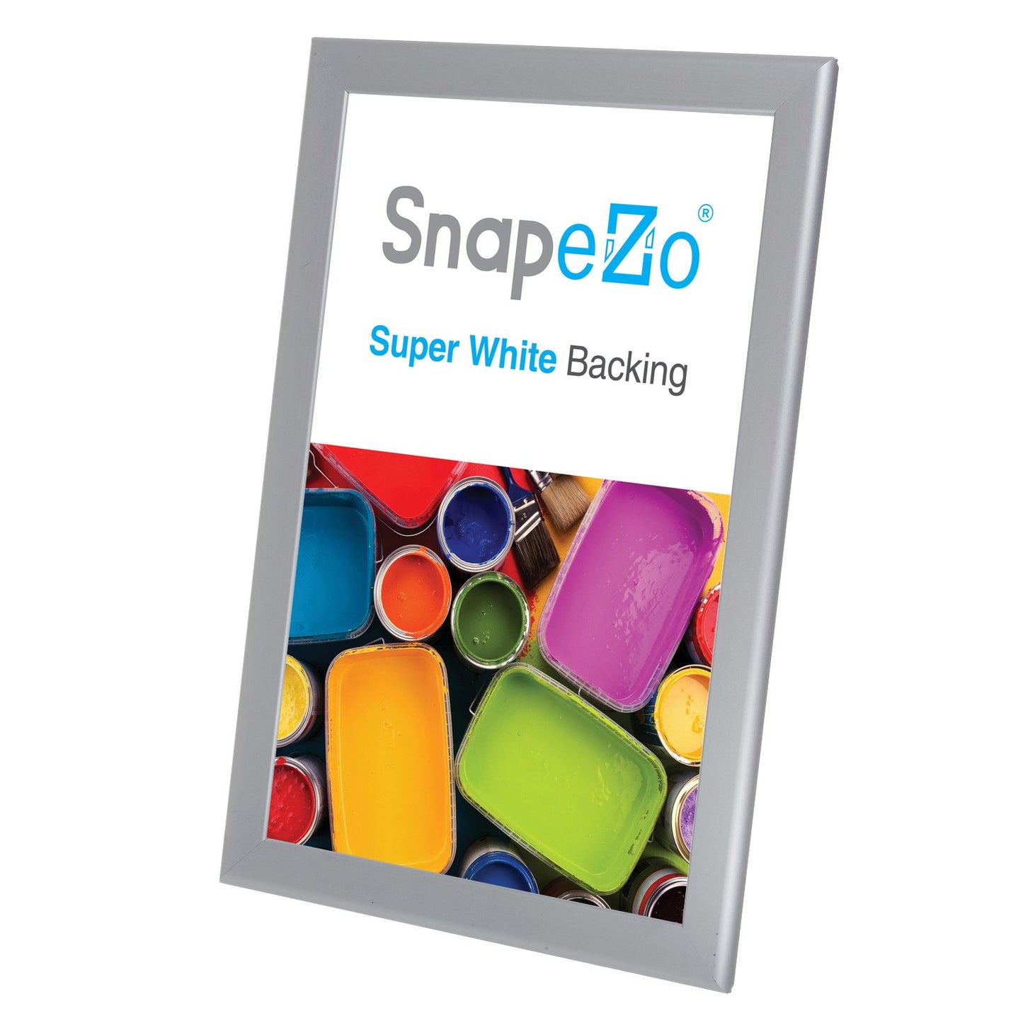 SnapeZo® 27.94 x 43.18 cm Silver Snap Frame - 32MM Profile