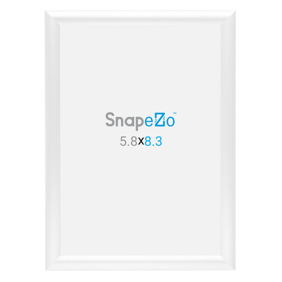 SnapeZo® A5 (21 x 14.8 cm) White Snap Frame - 25MM Profile