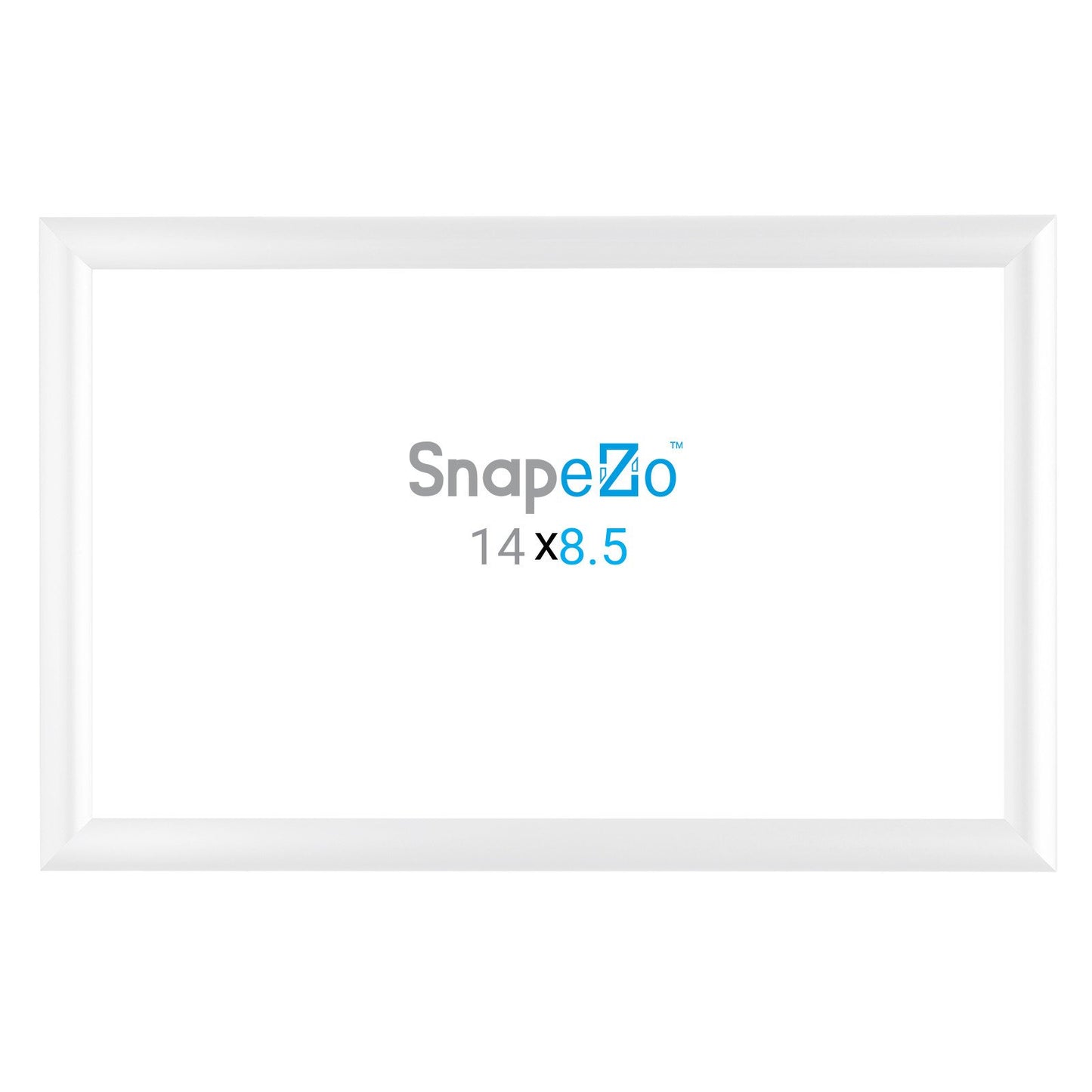 SnapeZo® 21,59 x 35,56 cm Marco a presión blanco - Perfil de 25 mm