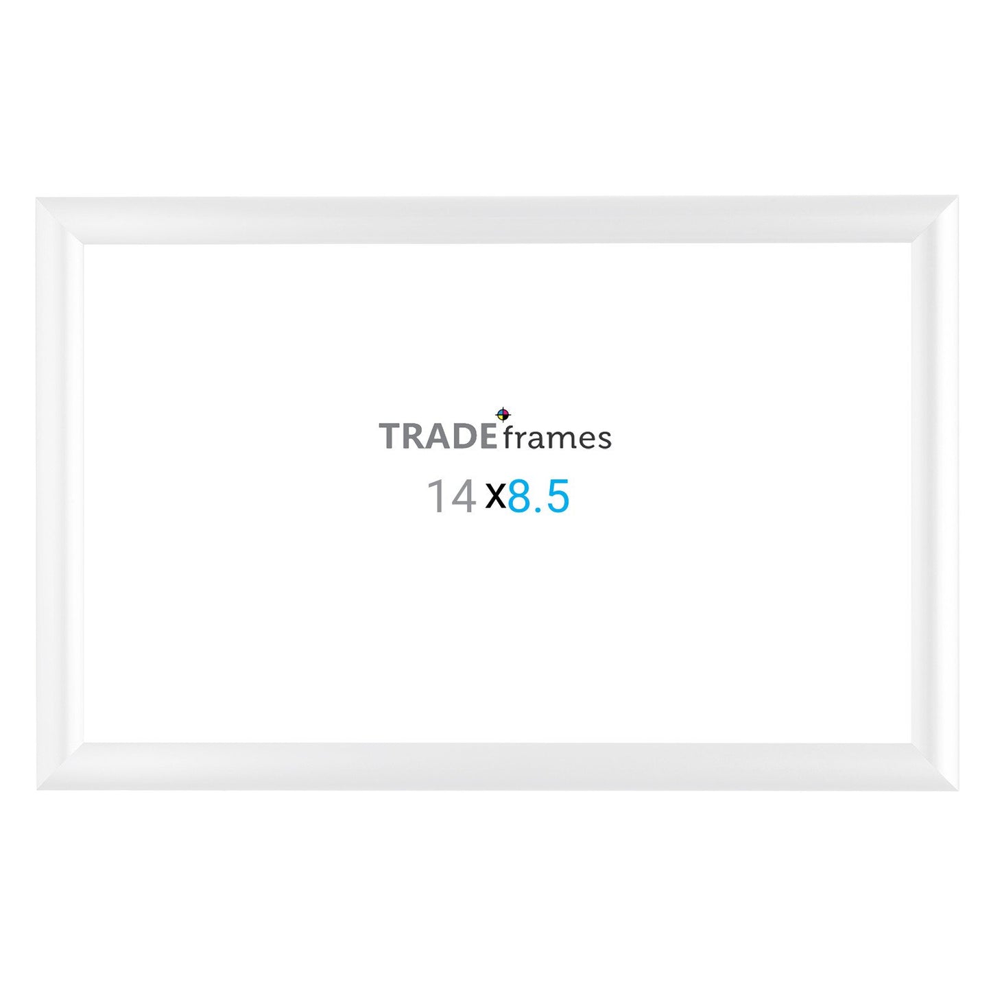 21.59 x 35.56 cm White Snap Frame - 25MM Profile