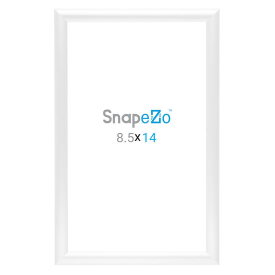 SnapeZo® 21.59 x 35.56 cm White Snap Frame - 25MM Profile