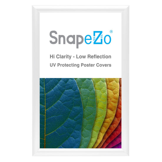 SnapeZo® 21.59 x 35.56 cm White Snap Frame - 25MM Profile