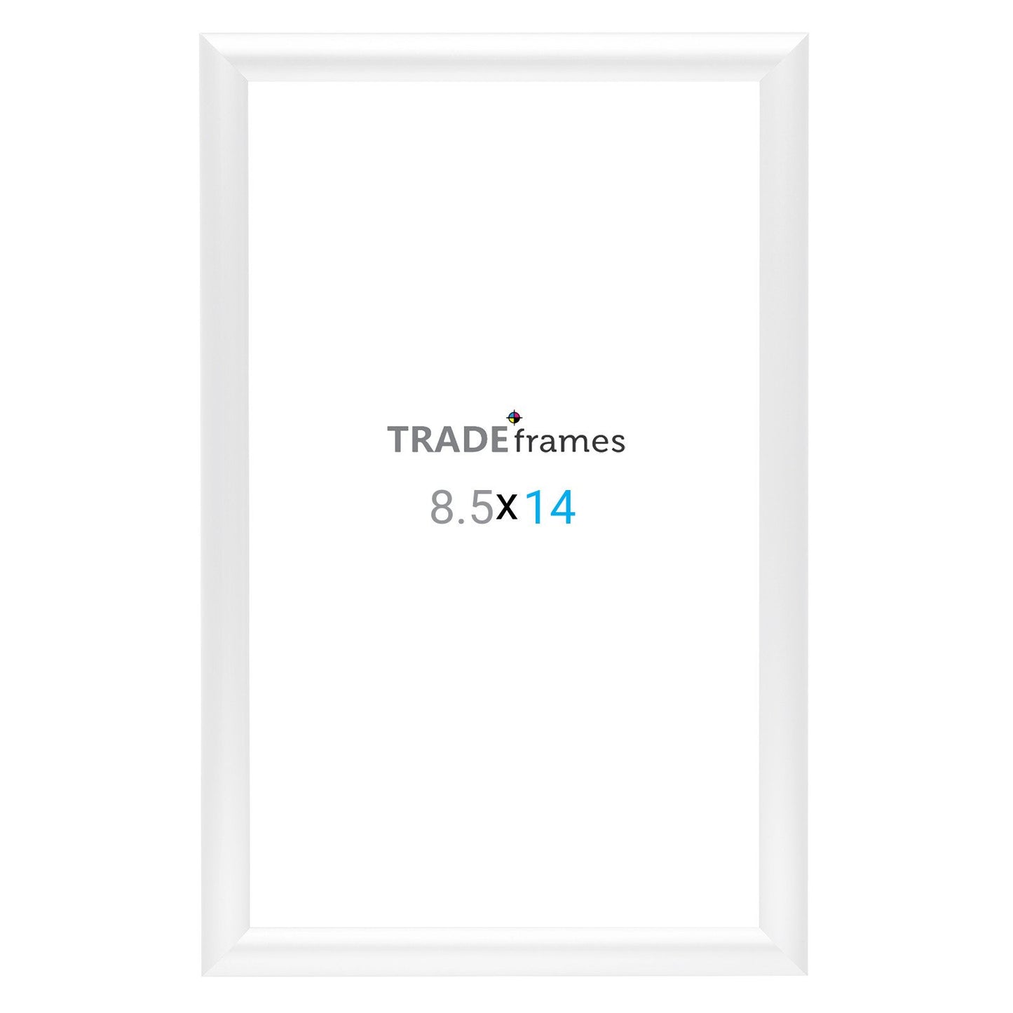 21.59 x 35.56 cm White Snap Frame - 25MM Profile