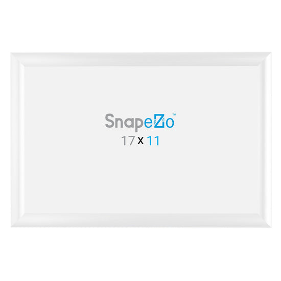 SnapeZo® 27.94 x 43.18 cm White Snap Frame - 25MM Profile