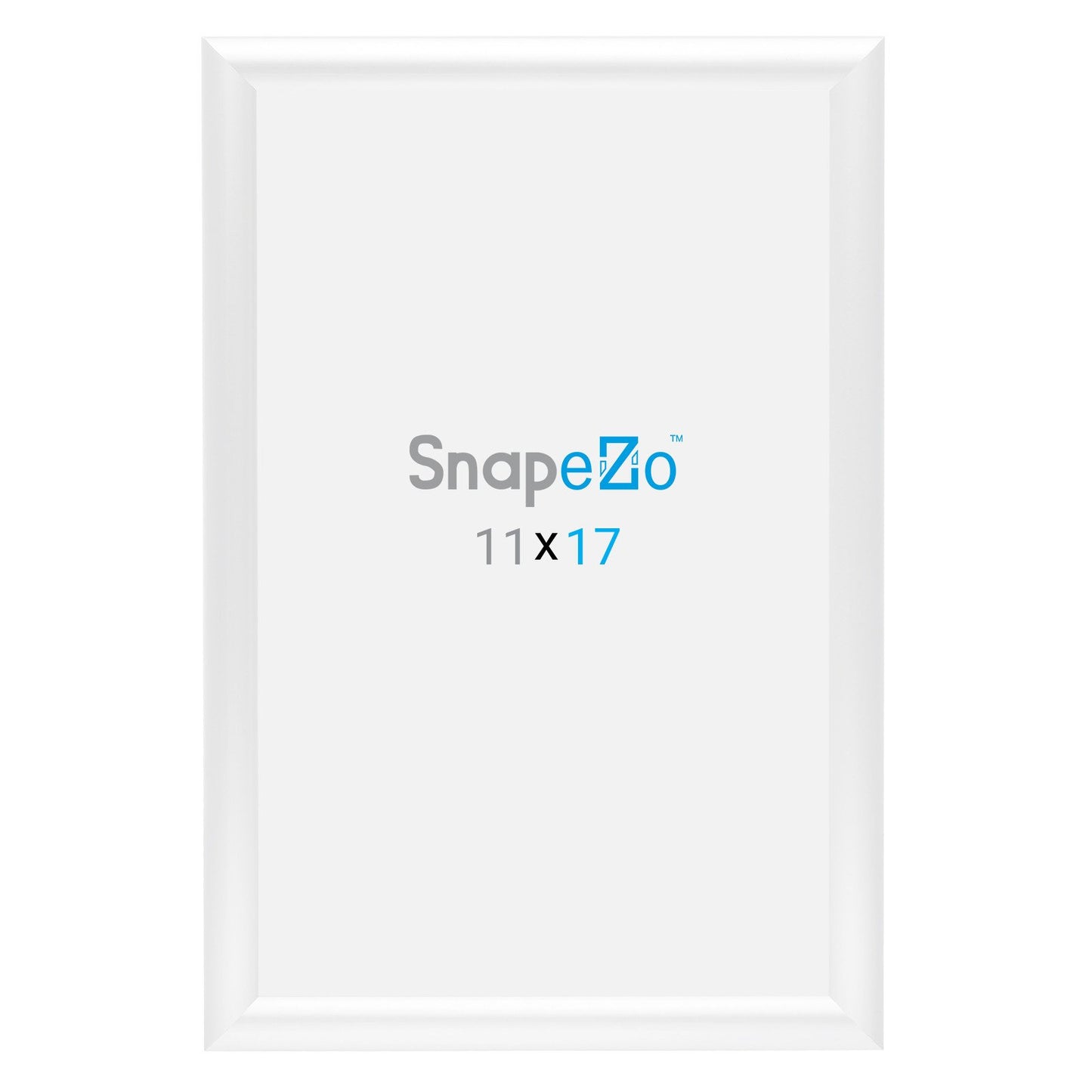 SnapeZo® 27.94 x 43.18 cm White Snap Frame - 25MM Profile