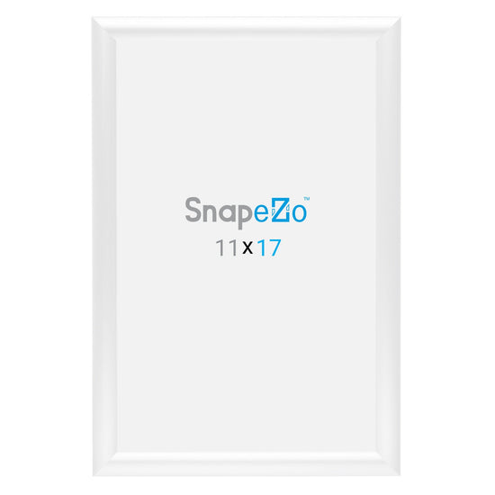 SnapeZo® 27.94 x 43.18 cm White Snap Frame - 25MM Profile