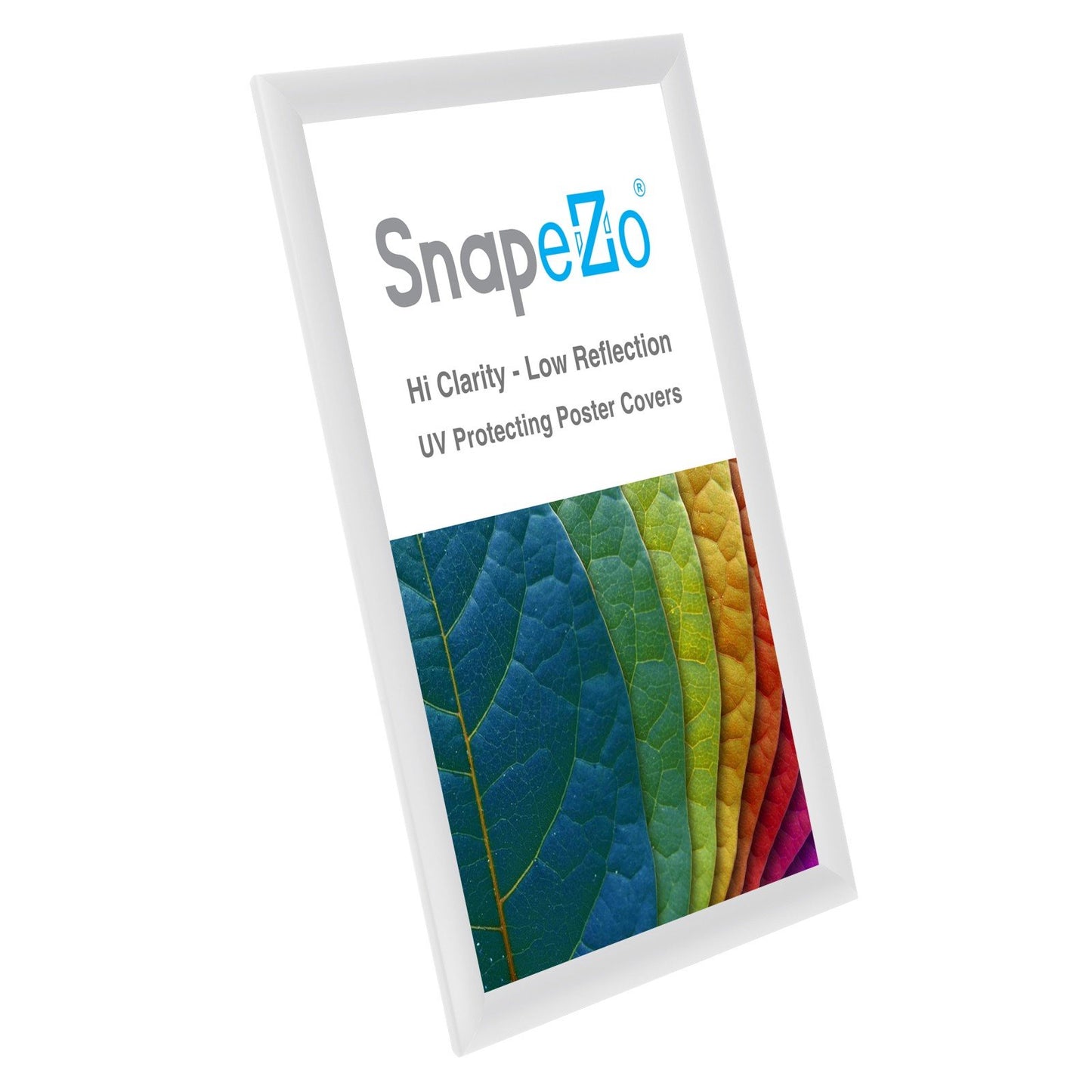 SnapeZo® 27.94 x 43.18 cm White Snap Frame - 25MM Profile