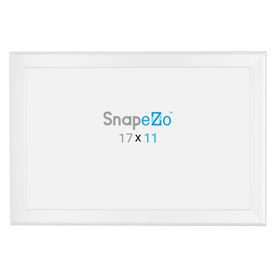 SnapeZo® 27.94 x 43.18 cm White Snap Frame - 32MM Profile