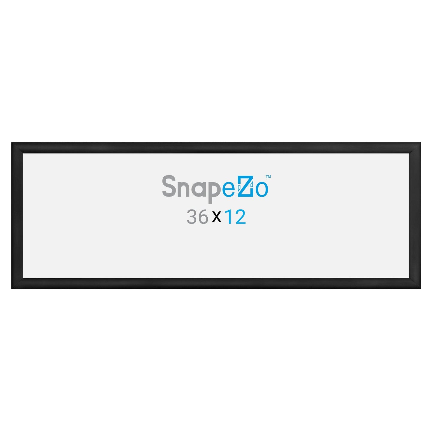 SnapeZo® 30.48 x 91.44 cm Black Snap Frame - 30MM Profile