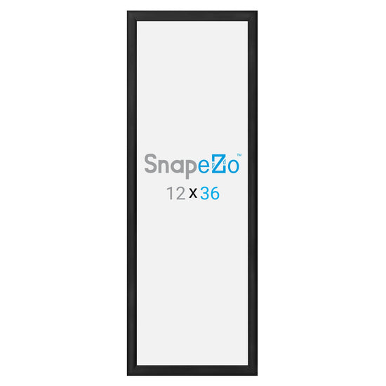 SnapeZo® 30.48 x 91.44 cm Black Snap Frame - 30MM Profile