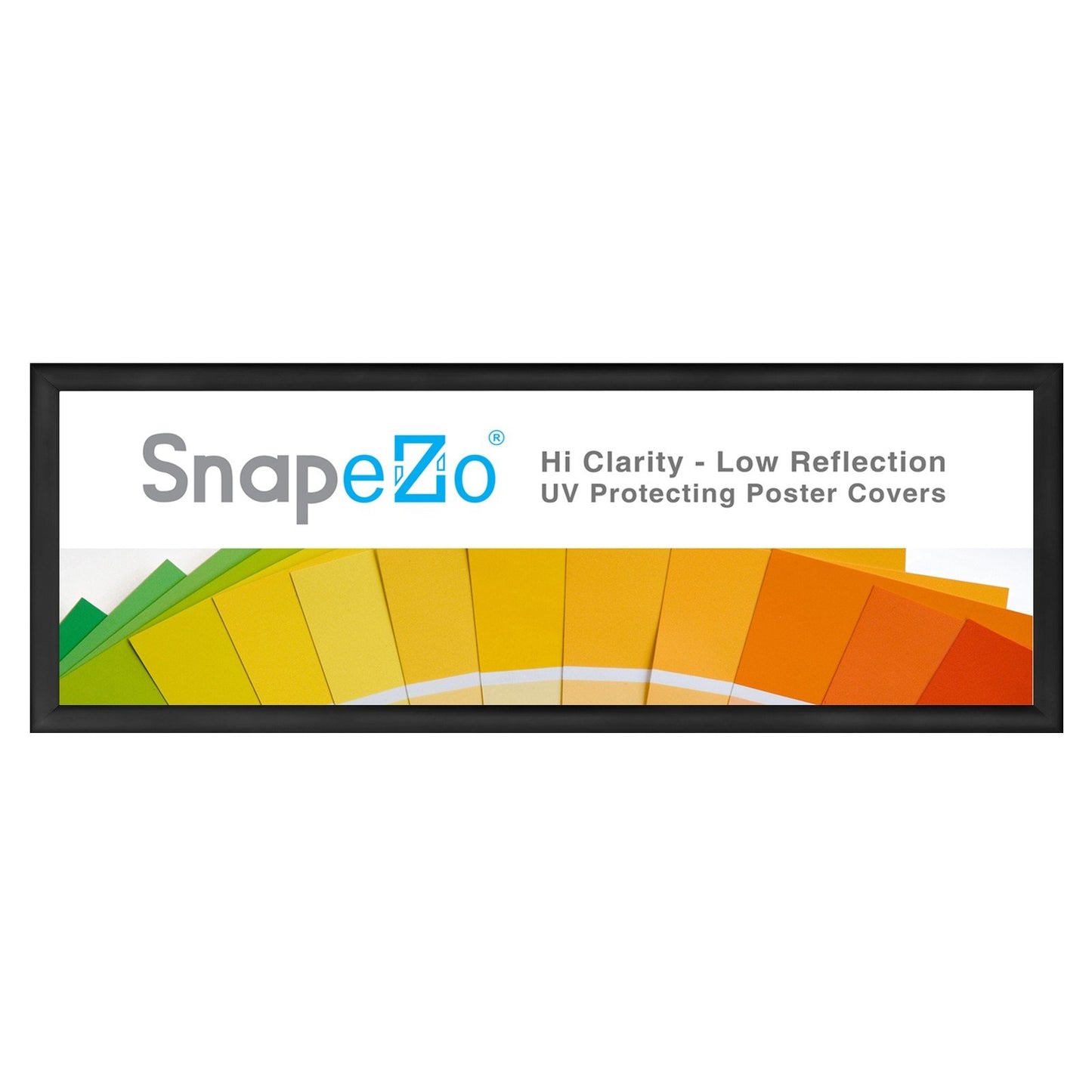 SnapeZo® 30.48 x 91.44 cm Black Snap Frame - 30MM Profile