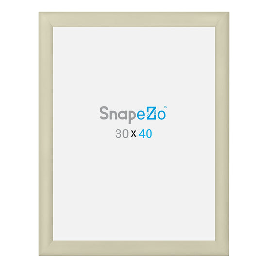 76.20 x 101.60 cm Cream Movie Poster Frame 30MM SnapeZo®