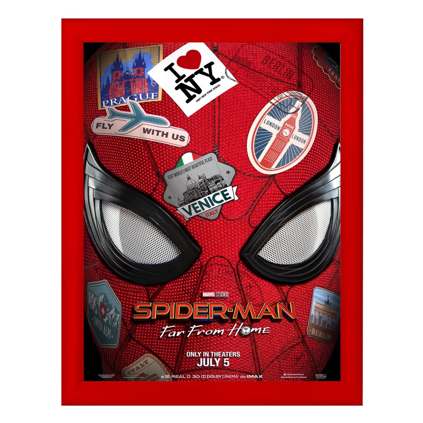 76.20 x 101.60 cm Red Movie Poster Frame 30MM SnapeZo®