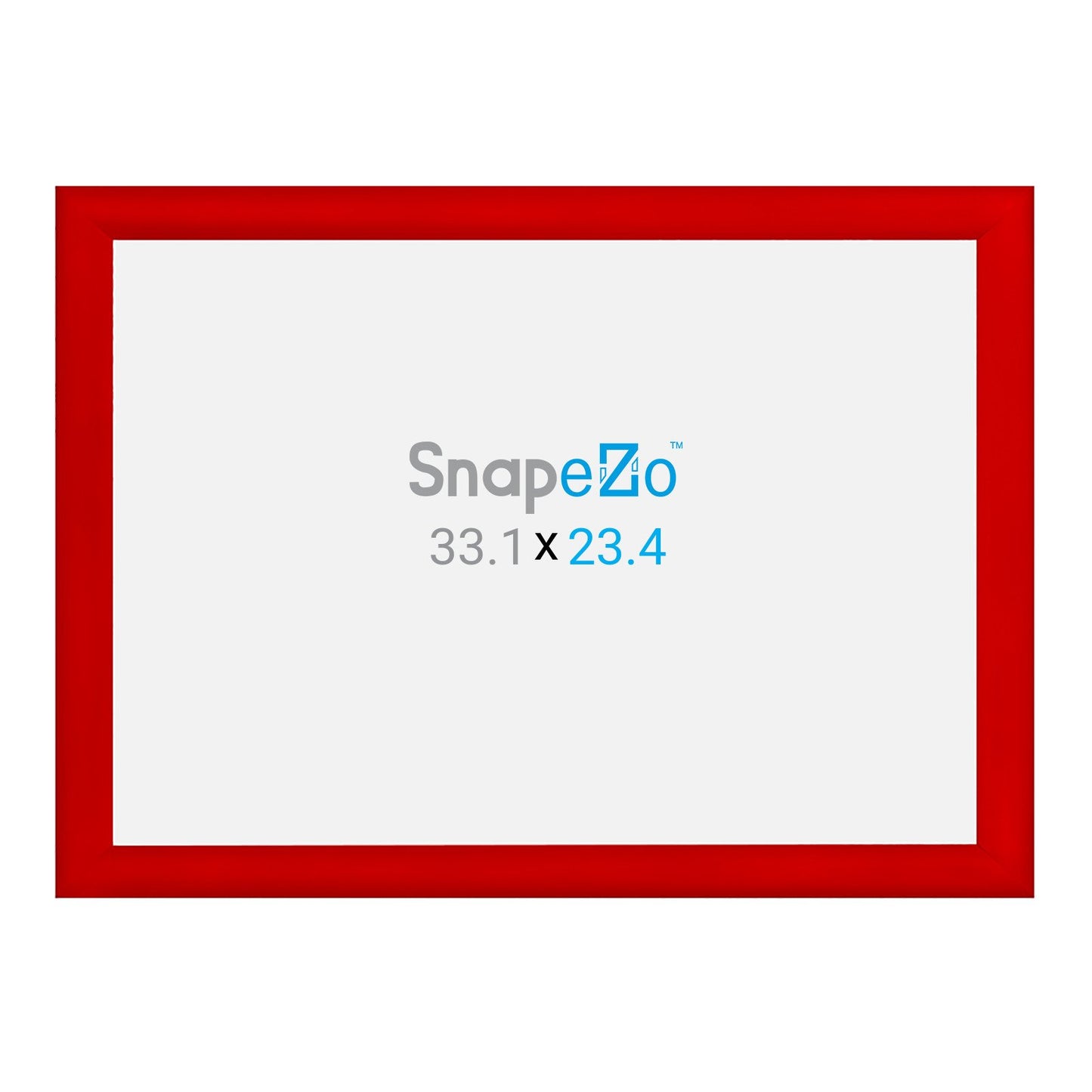 SnapeZo® A1 (84,1 x 59,4 cm) Marco a presión rojo - Perfil de 30 mm