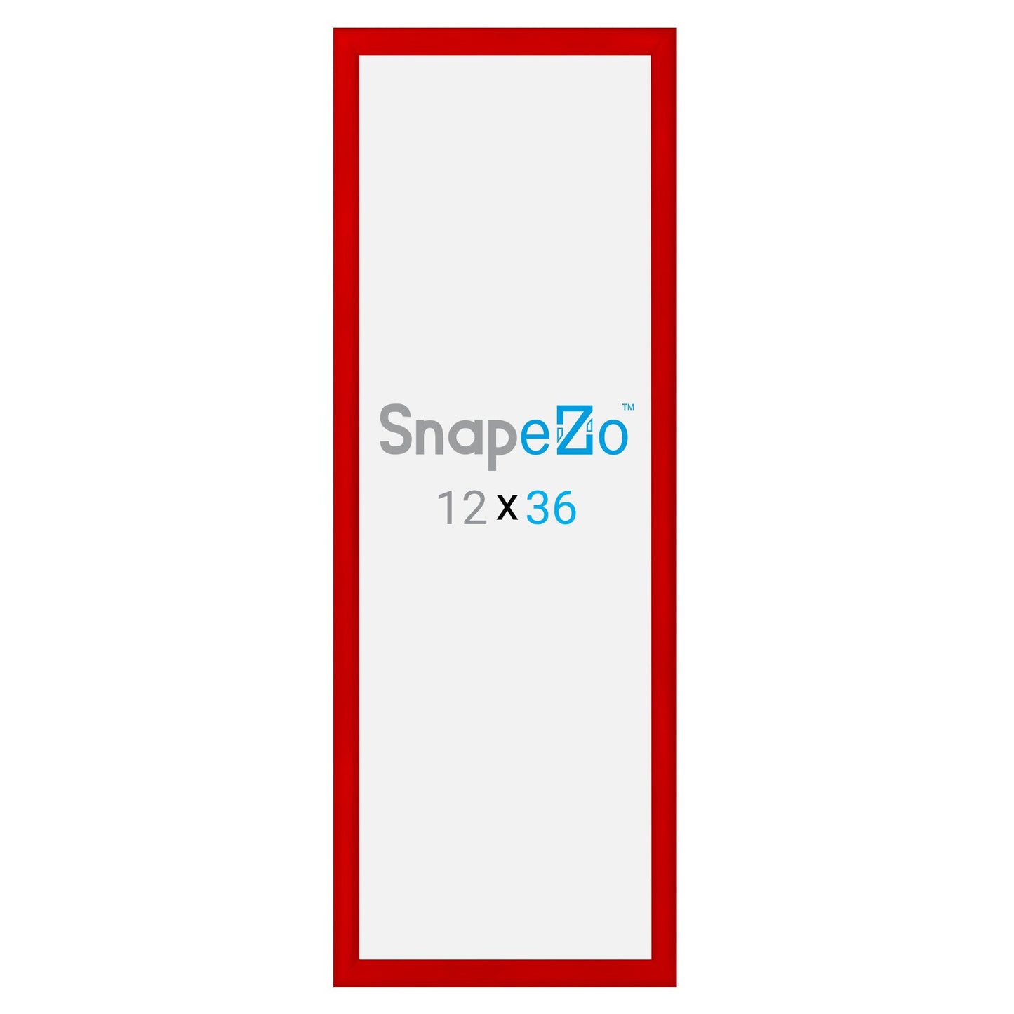 SnapeZo® 30.48 x 91.44 cm Red Snap Frame - 30MM Profile