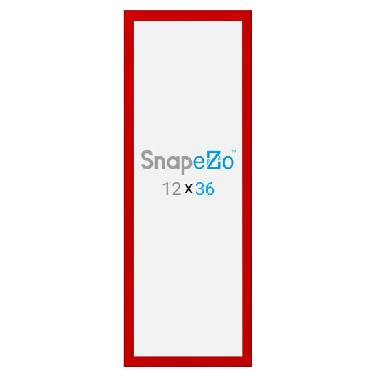 SnapeZo® 30,48 x 91,44 cm Marco a presión rojo - Perfil de 30 mm