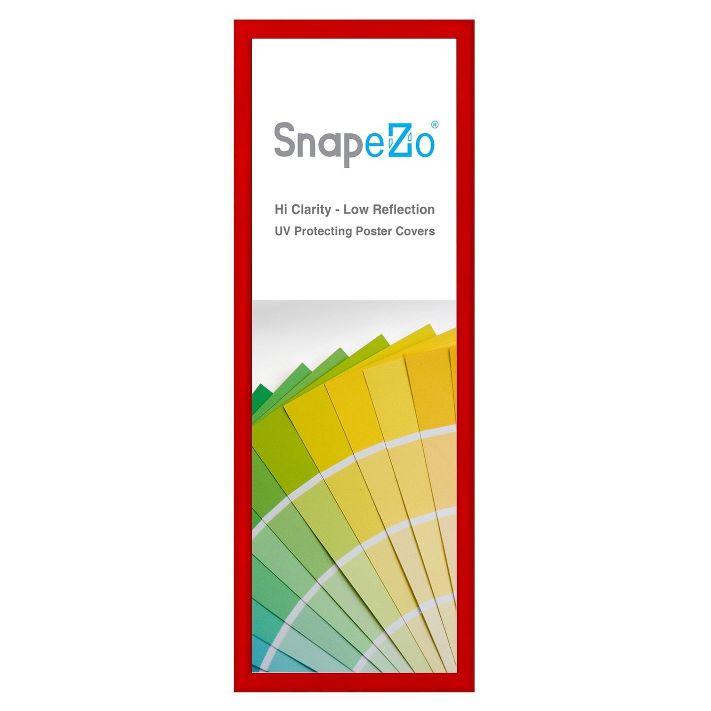 SnapeZo® 30.48 x 91.44 cm Red Snap Frame - 30MM Profile